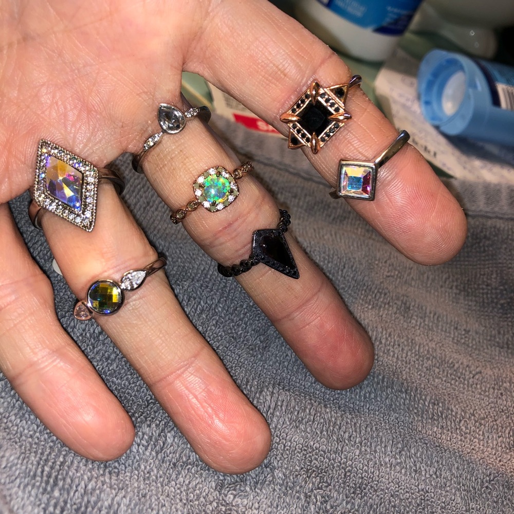 Fragrant Jewels rings, lot of 7